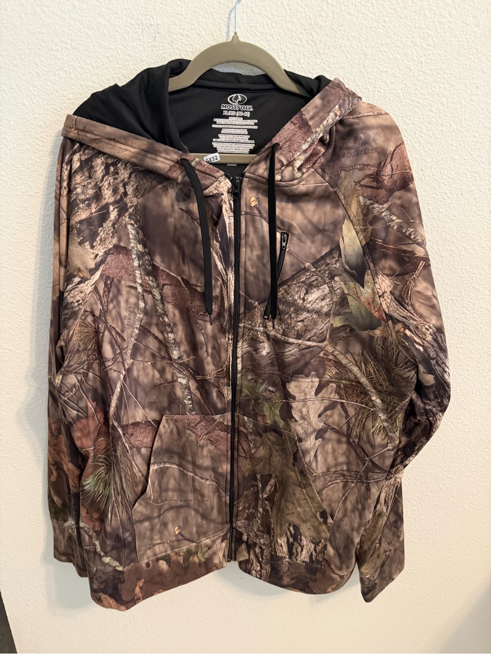 Mossy Oak Kids Camo Zip Hoodie Jacket - Brown & Green